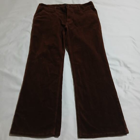 Chadwicks 14P Wide Leg BrownThin Corduroys Retro Bootcut Possible Mid-Rise - Picture 3 of 9
